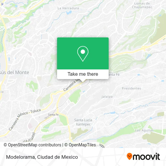 Modelorama map