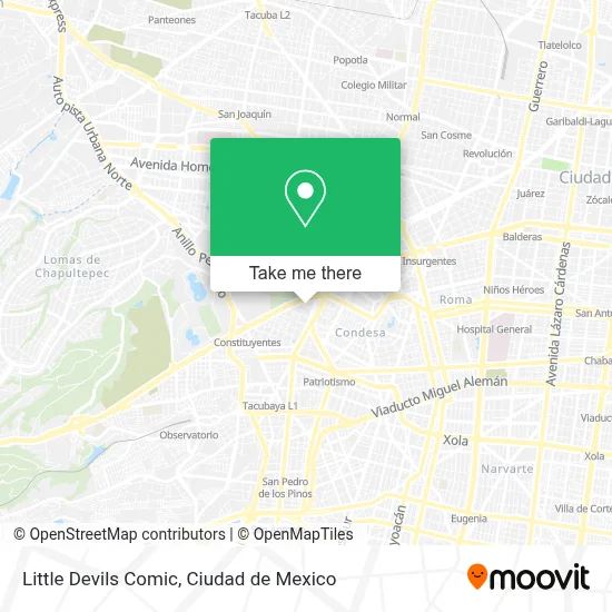 Little Devils Comic map