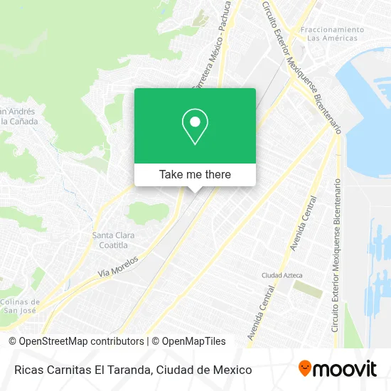 Ricas Carnitas El Taranda map