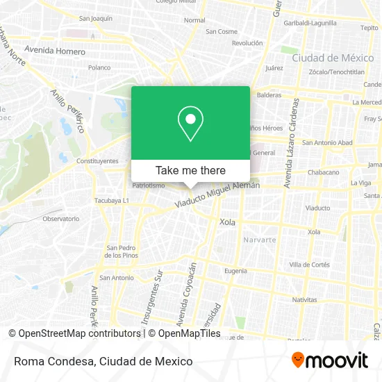 Roma Condesa map