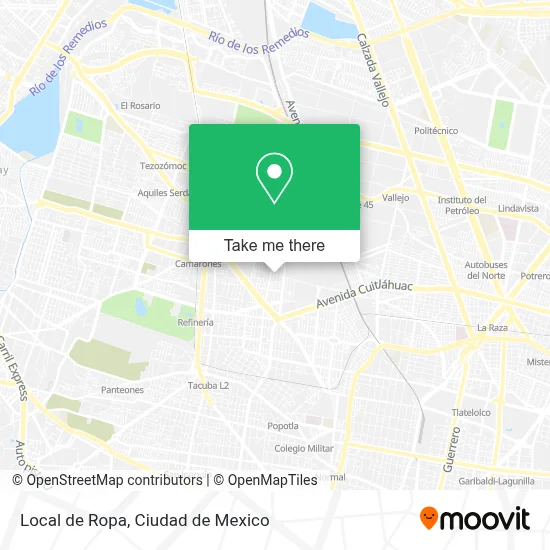 Local de Ropa map