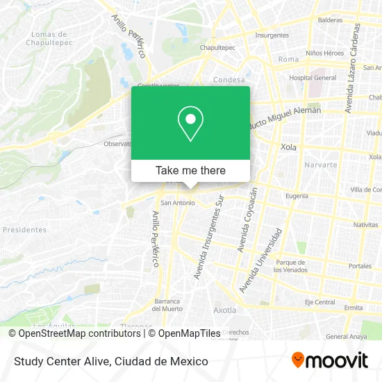 Study Center Alive map