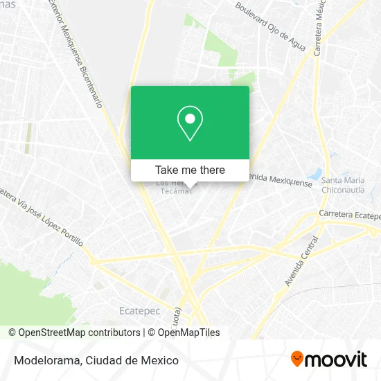 Modelorama map