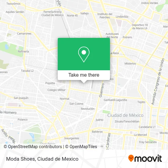 Moda Shoes map