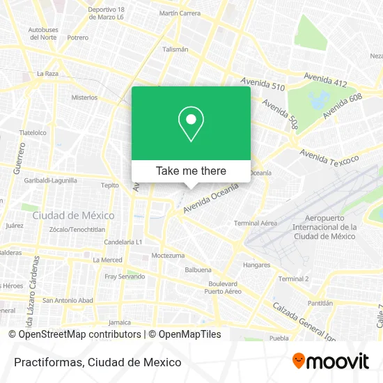 Practiformas map
