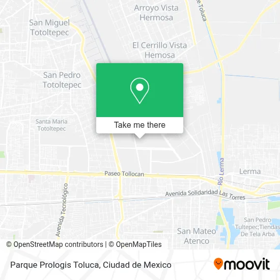 Parque Prologis Toluca map
