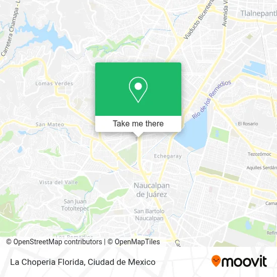 La Choperia Florida map