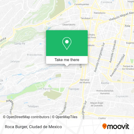 Roca Burger map