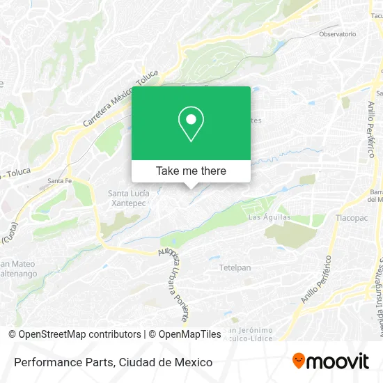 Performance Parts map