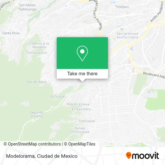 Modelorama map