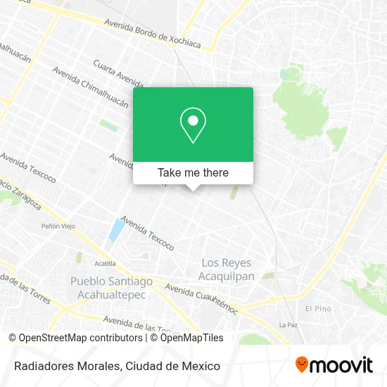 Radiadores Morales map