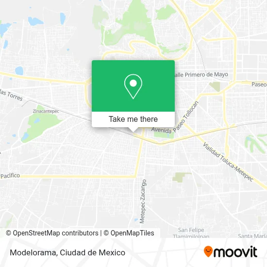 Modelorama map