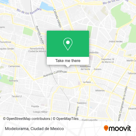 Modelorama map