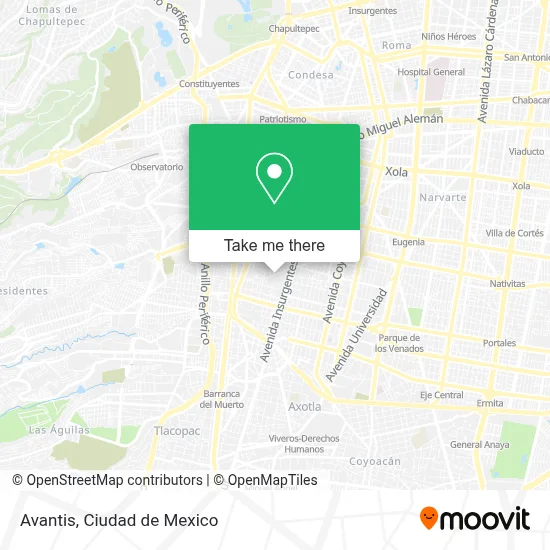 Avantis map