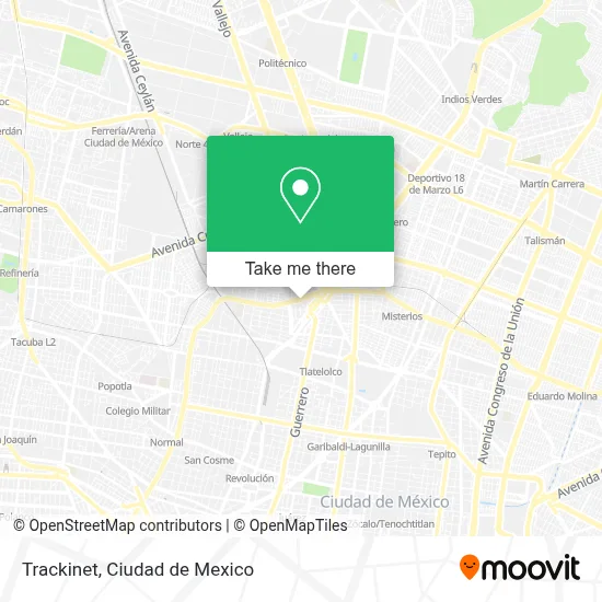 Trackinet map
