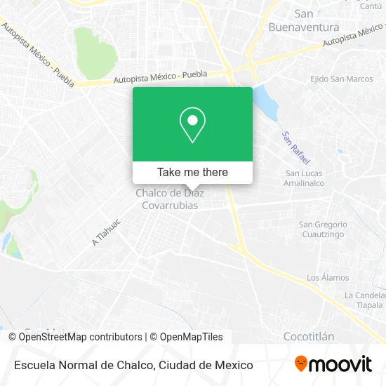 Escuela Normal de Chalco map