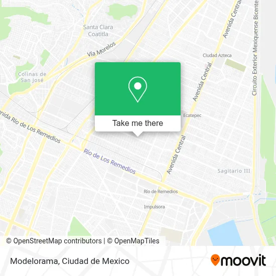 Modelorama map