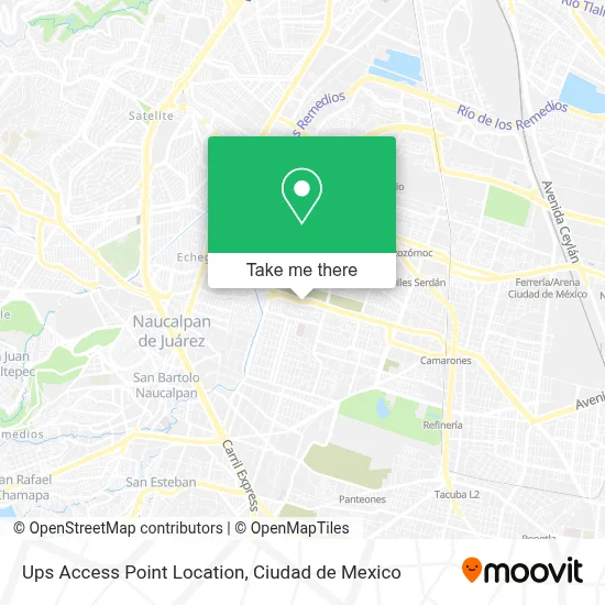 Ups Access Point Location map