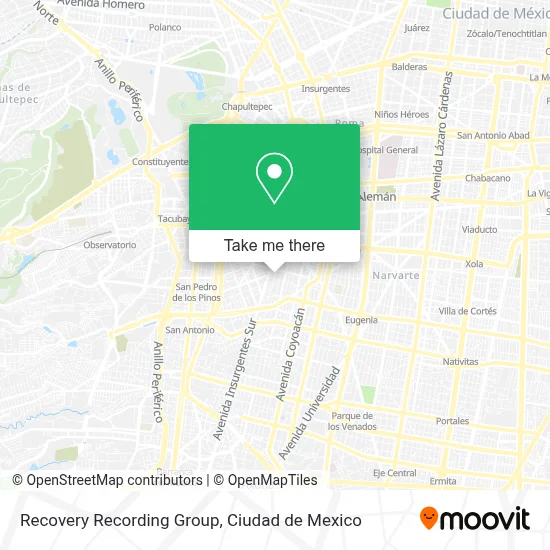 Recovery Recording Group map