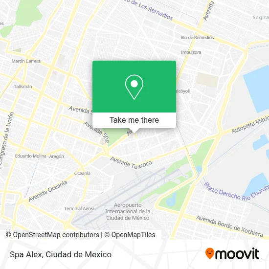 Spa Alex map