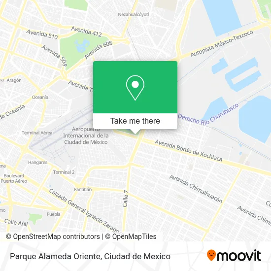 Parque Alameda Oriente map