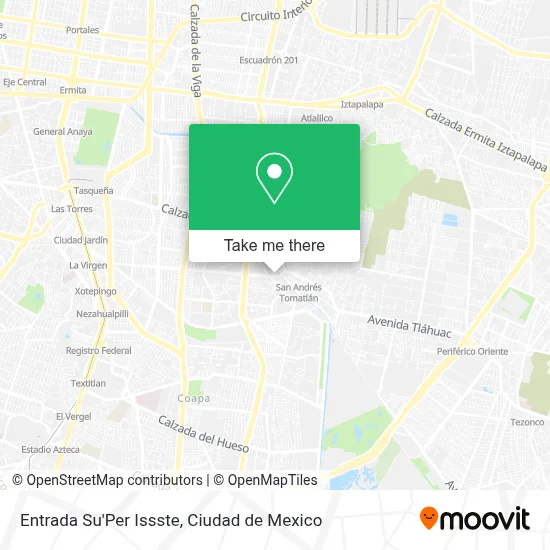 Entrada Su'Per Issste map
