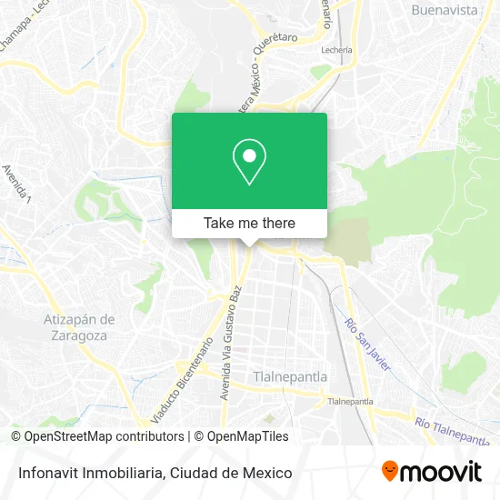 Infonavit Inmobiliaria map