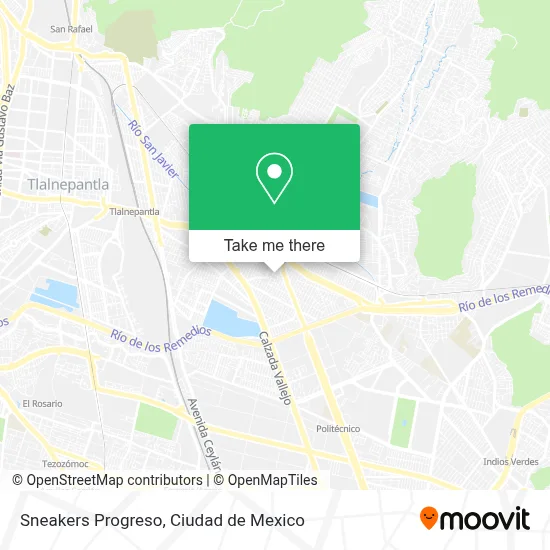Sneakers Progreso map