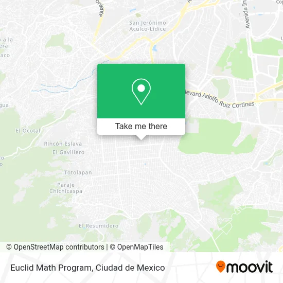 Euclid Math Program map