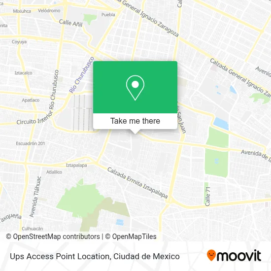 Ups Access Point Location map