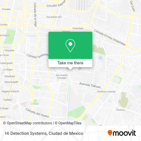 Hi Detection Systems map