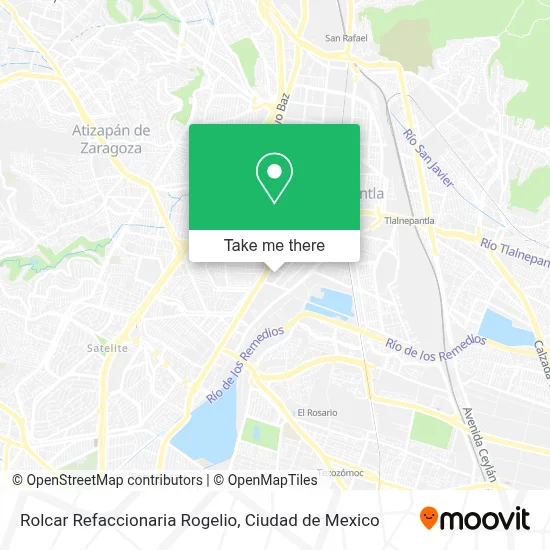 Rolcar Refaccionaria Rogelio map
