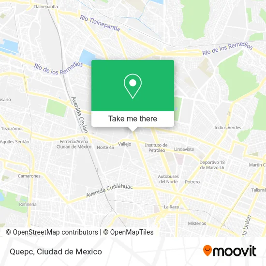 Quepc map