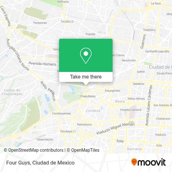 Four Guys map