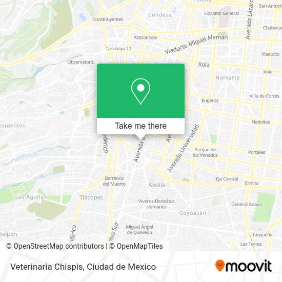Veterinaria Chispis map