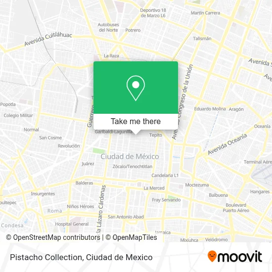 Pistacho Collection map