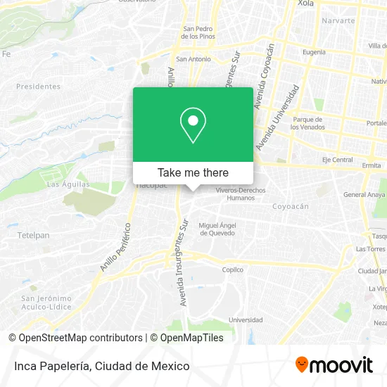 Inca Papelería map