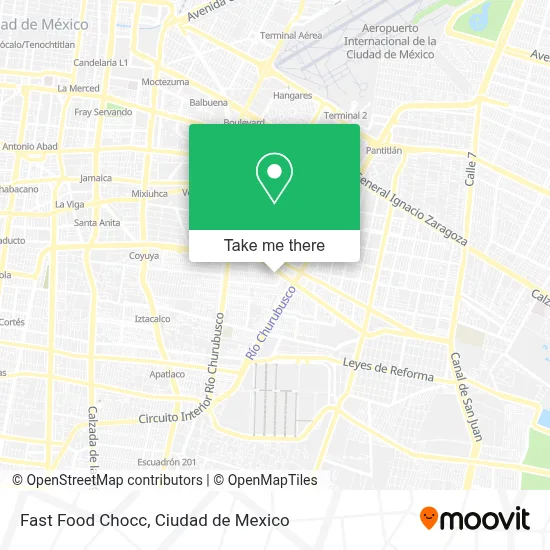 Fast Food Chocc map