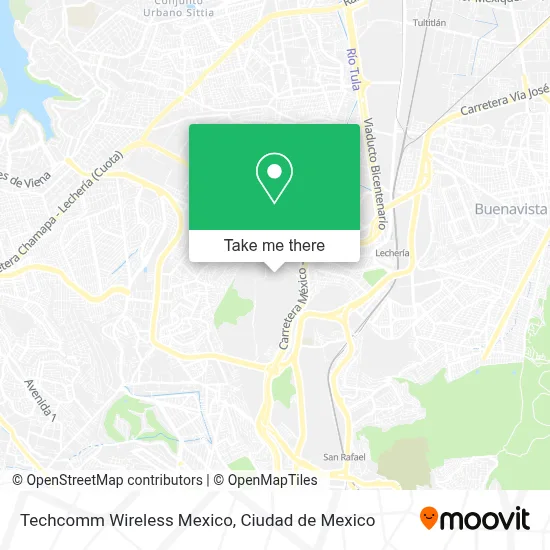 Techcomm Wireless Mexico map