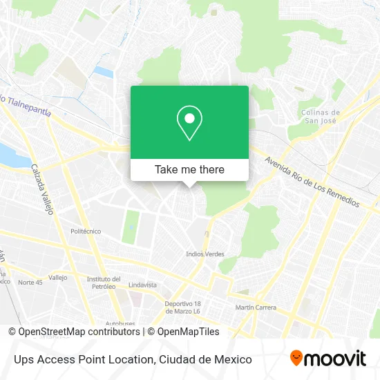 Ups Access Point Location map