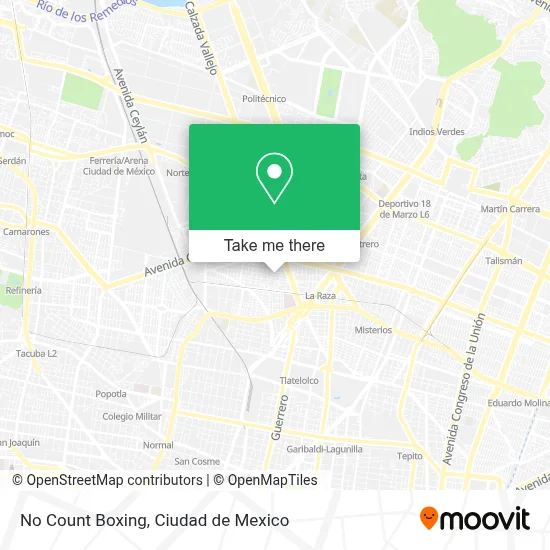 No Count Boxing map