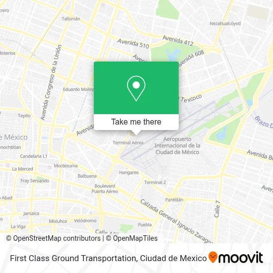 First Class Ground Transportation map