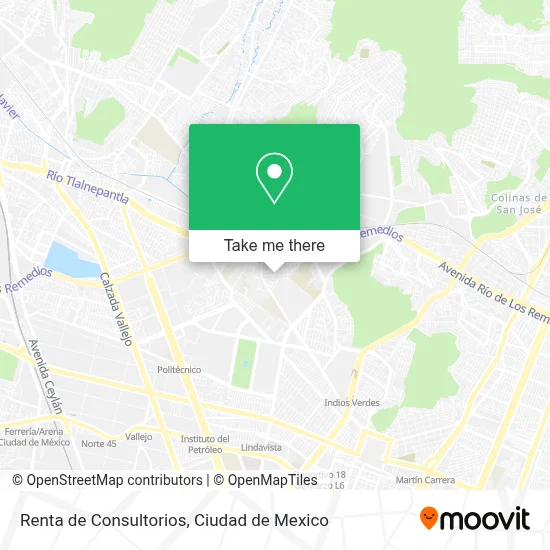 Renta de Consultorios map