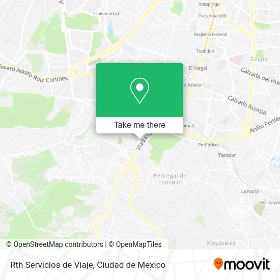 Rth Servicios de Viaje map