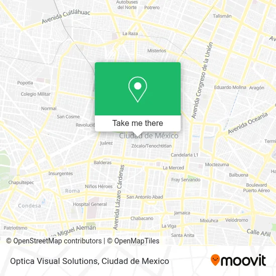 Optica Visual Solutions map