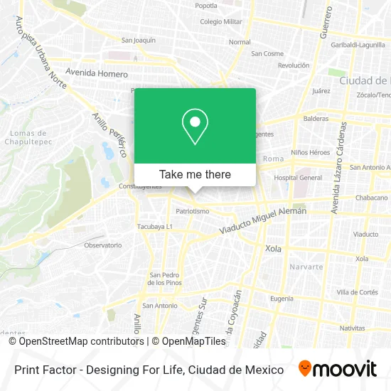 Print Factor - Designing For Life map