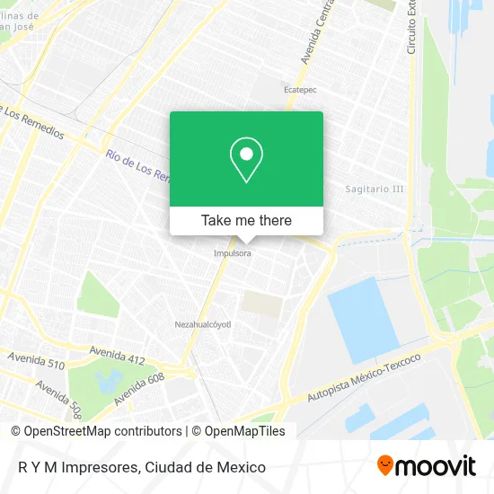 R Y M Impresores map