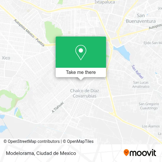 Modelorama map