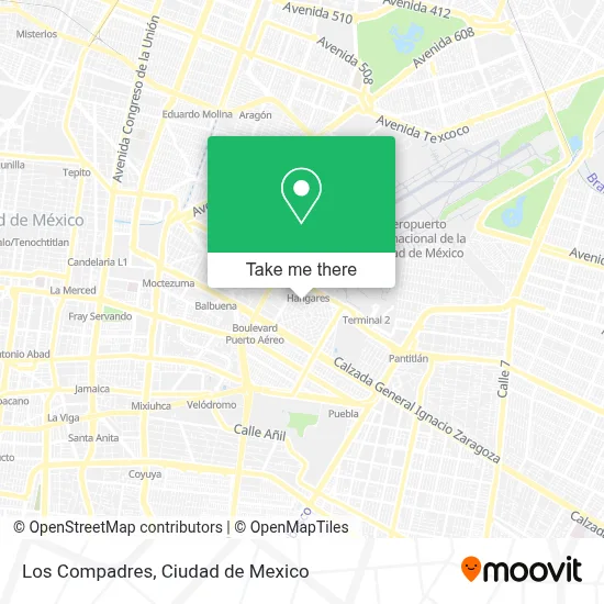 Los Compadres map