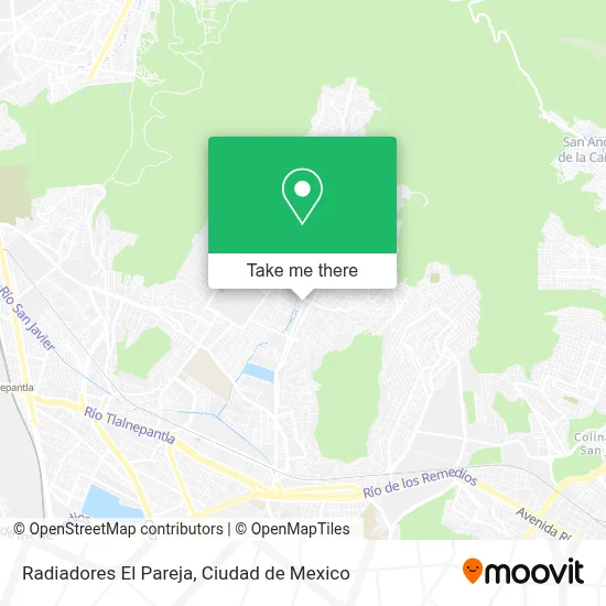 Radiadores El Pareja map